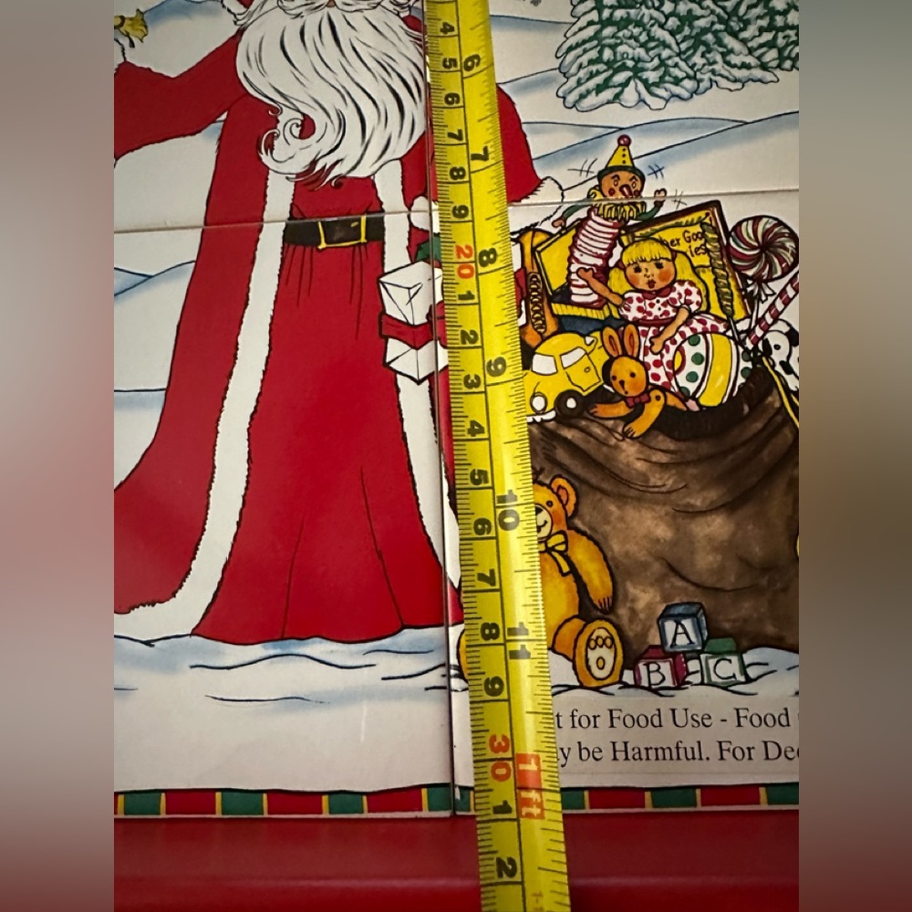 Christmas in July - Vintage JC Penney Holiday Christmas Ceramic Tile Tray - Picture 9 of 13